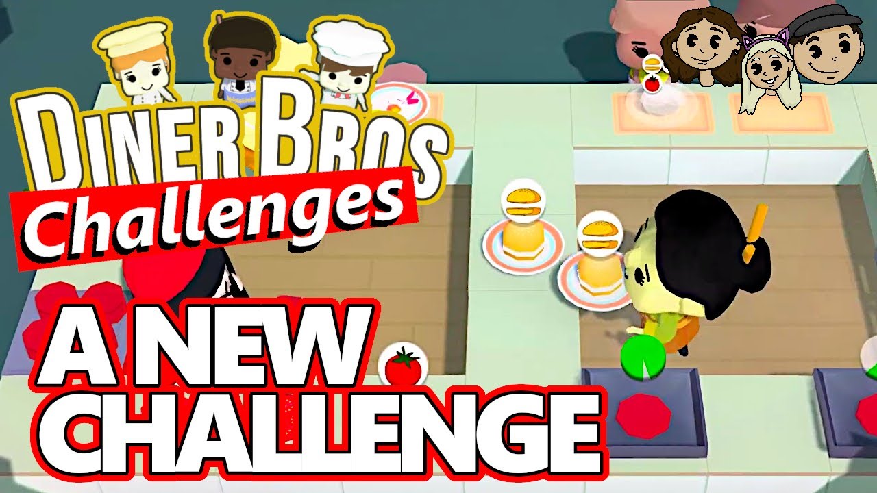 Diner Bros Gameplay 1 [Challenge] A NEW CHALLENGE 3 Player YouTube