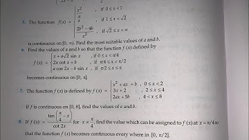 EX  9.2 Q 5 TO 19 SOLUTIONS OF CONTINUITY RD SHARMA CLASS 12 TH