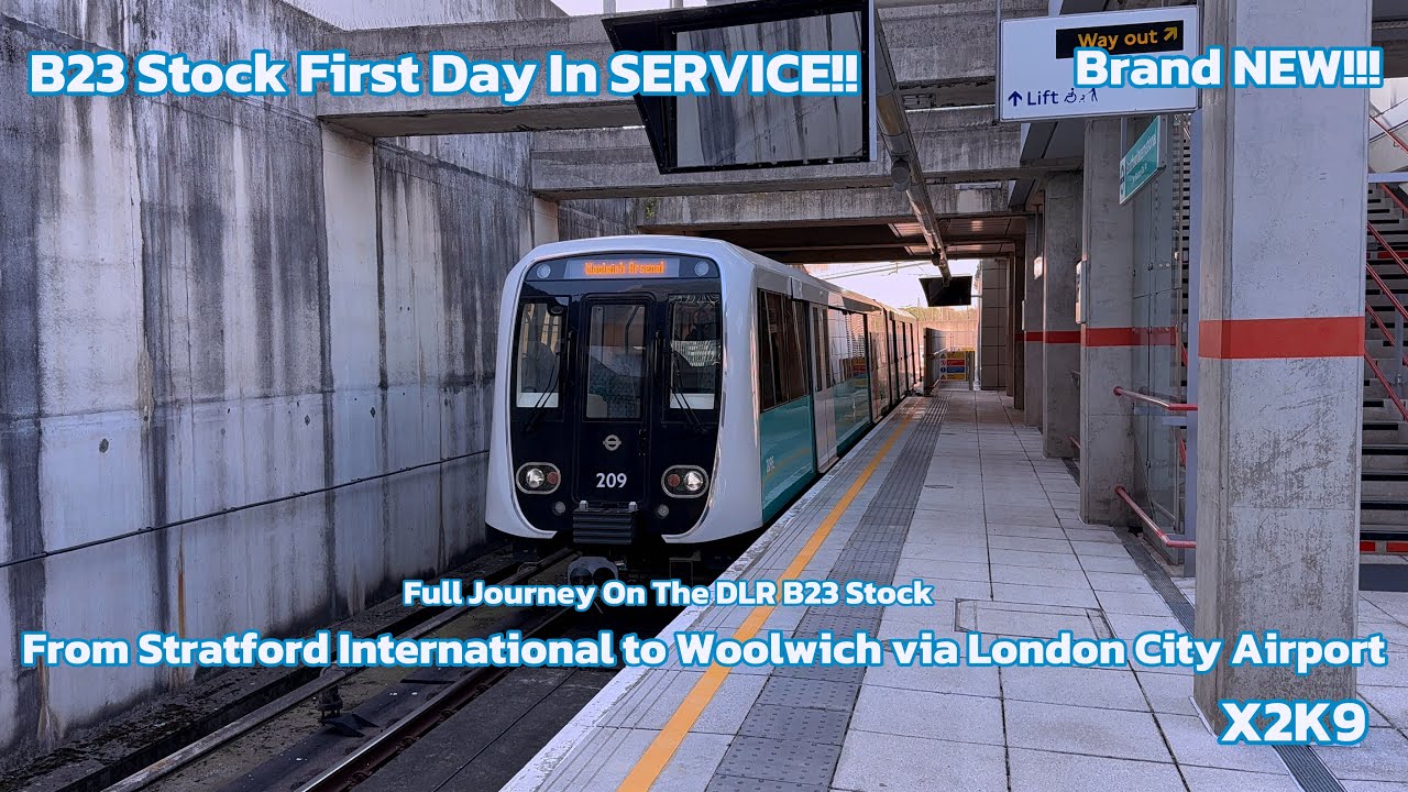 DLR B23 Stock First Day In SERVICE!!! - YouTube