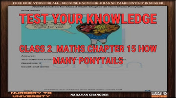CLASS 2  MATHS CHAPTER 15 HOW MANY PONYTAILS