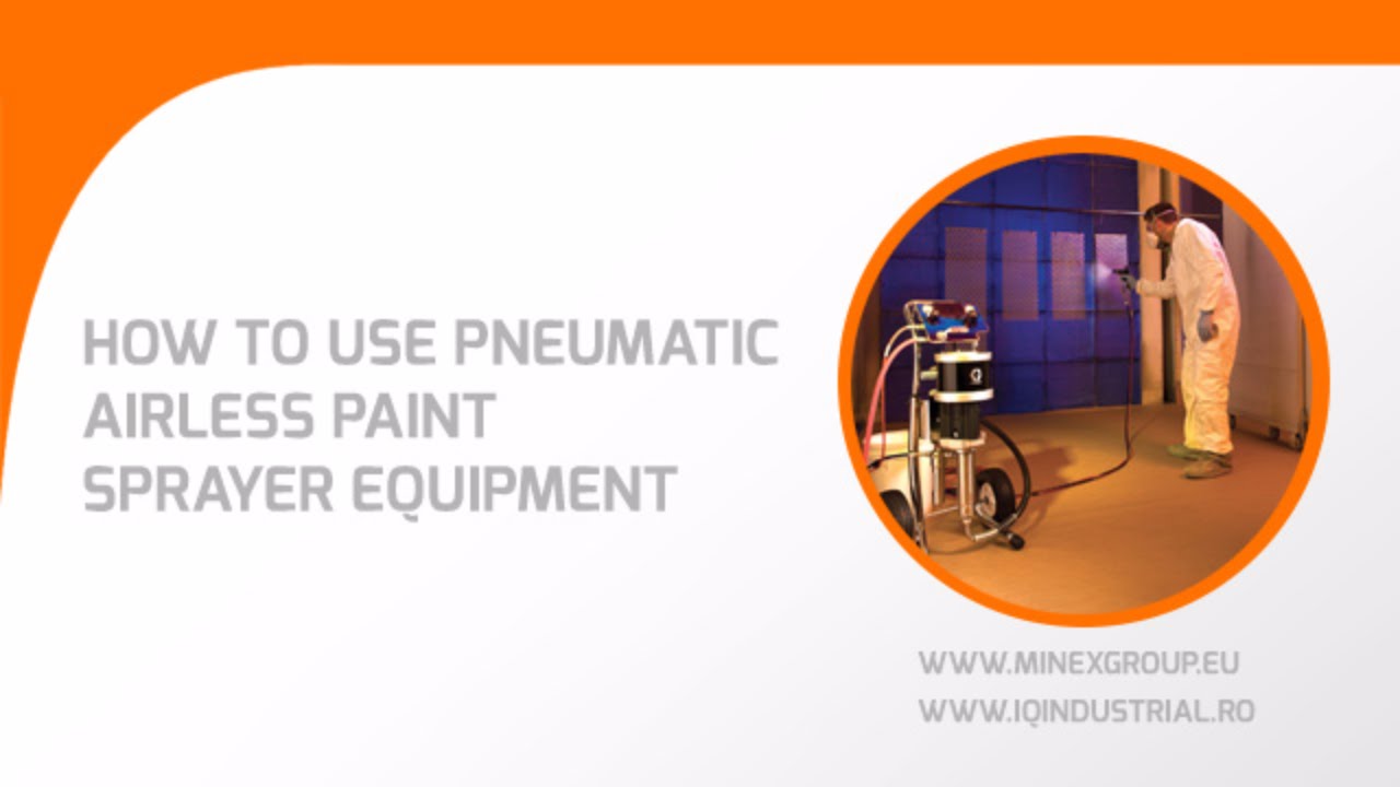 How to use pneumatic airless paint sprayer equipment YouTube
