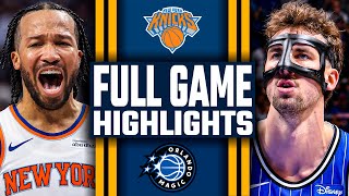 New York Knicks Vs Orlando Magic - Full Game Highlights November 22, 2025 Nba Season