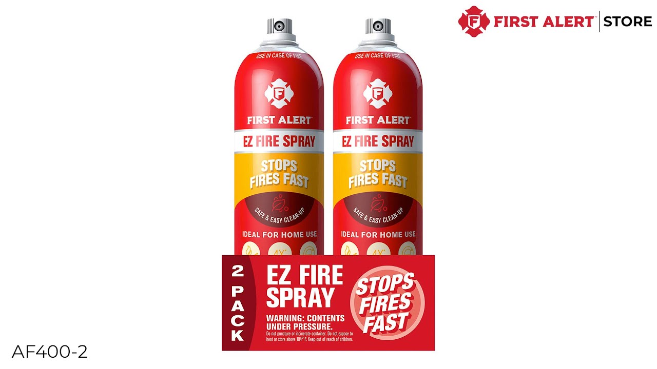 First Alert EZ Fire Extinguishing Spray (AF400) YouTube
