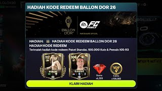 2 KODE REDEEM FC MOBILE TERBARU HARI INI CLAIM PEMAIN 112 GRATIS | CARA REDEEM FC MOBILE‼️
