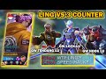 LING VS CHOU, SABER, AND FRANCO?! | TUTORIAL LING VS 3 COUNTER HERO LOCK, CC, STUN - Levimlbb