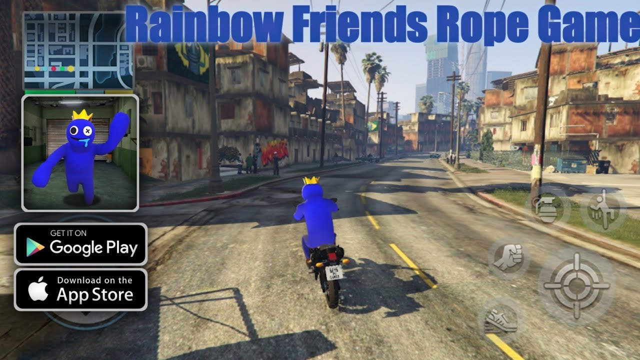 Rainbow Friends Rope Game Android Gameplay / Rainbow Friends Rope Game ...