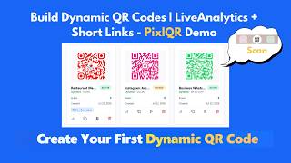 PixlQR Demo: Create Dynamic QR Codes with Real-Time Analytics & Short Links
