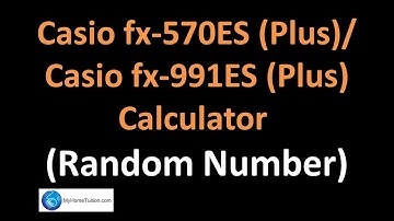 Casio fx-570ES Plus / Casio fx-991ES Plus Calculator - Random Number
