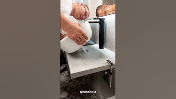 EASY-BREEZY INSTALLATION OF COUNTERTOP WASHBASIN 🔥| RUHE #shorts