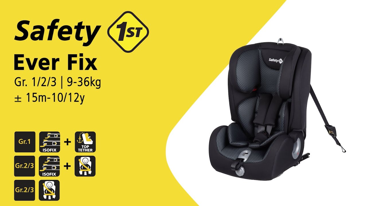 Ingrijpen Ineenstorting roterend Safety 1st EVER FIX Gr.1/2/3 Isofix car seat harness assembling  instructions video - YouTube