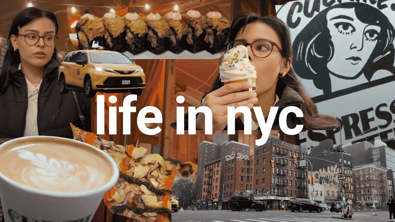 COZY NYC VLOG  🌧️ ✨ Rainy Day in the City, Vegan Sushi & Soft Serve