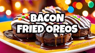 Carnival Delight: Bacon-Wrapped Deep-Fried Oreos