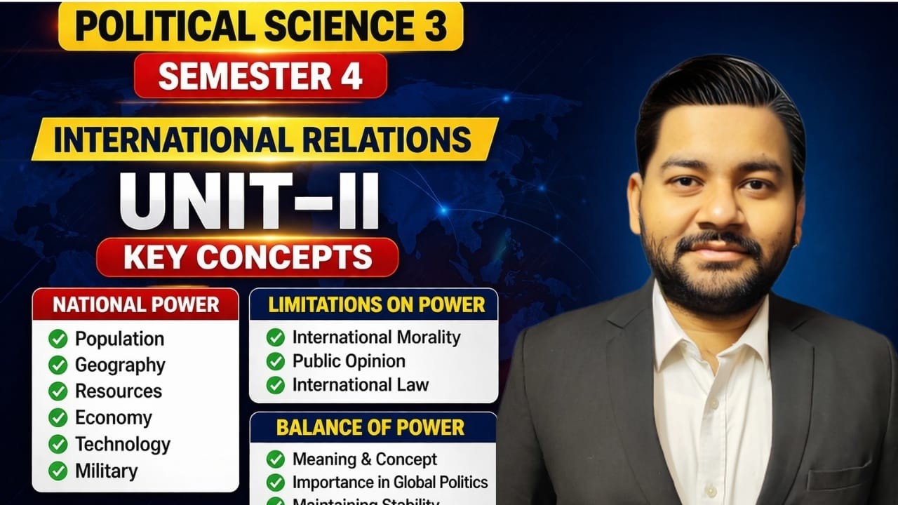 Political Science 3 II Unit 2 II Sem 4 II Full Syllabus With Notes II ...