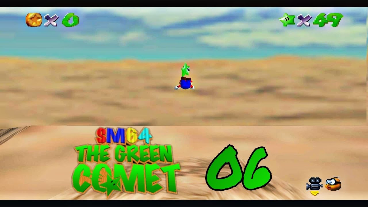 Super Mario 64: The Green Comet Episode 6 (Super Mario 64 Rom Hack)[Shifting Sand Land]