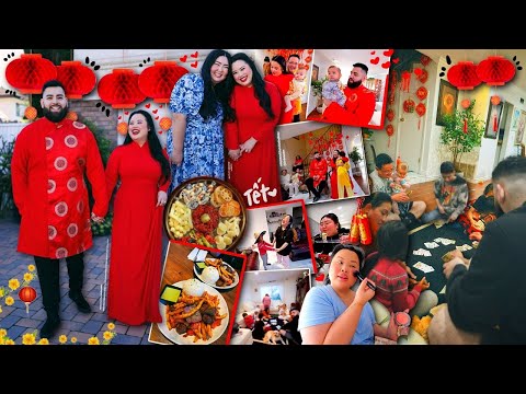 VLOG: celebrating lunar new year, living at my mom's house, my family traditions, eating good food!