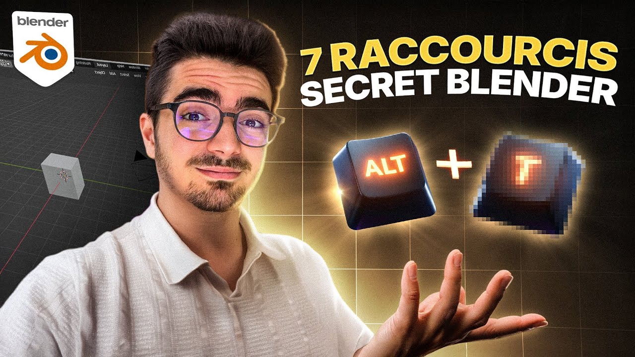 7 raccourcis Blender qui vont te faire gagner un temps fou !