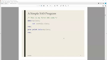 Demo: Lec1 Page9 A Simple SAS Program