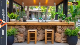 Rustic Outdoor Kitchens with Natural Material: Ideas You May Have Never Dreamed Of