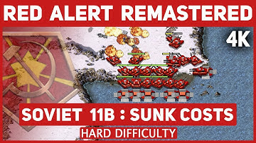 C&C Red Alert Remastered 4K - Soviet Mission 11B Sunk Costs - Hard Difficulty