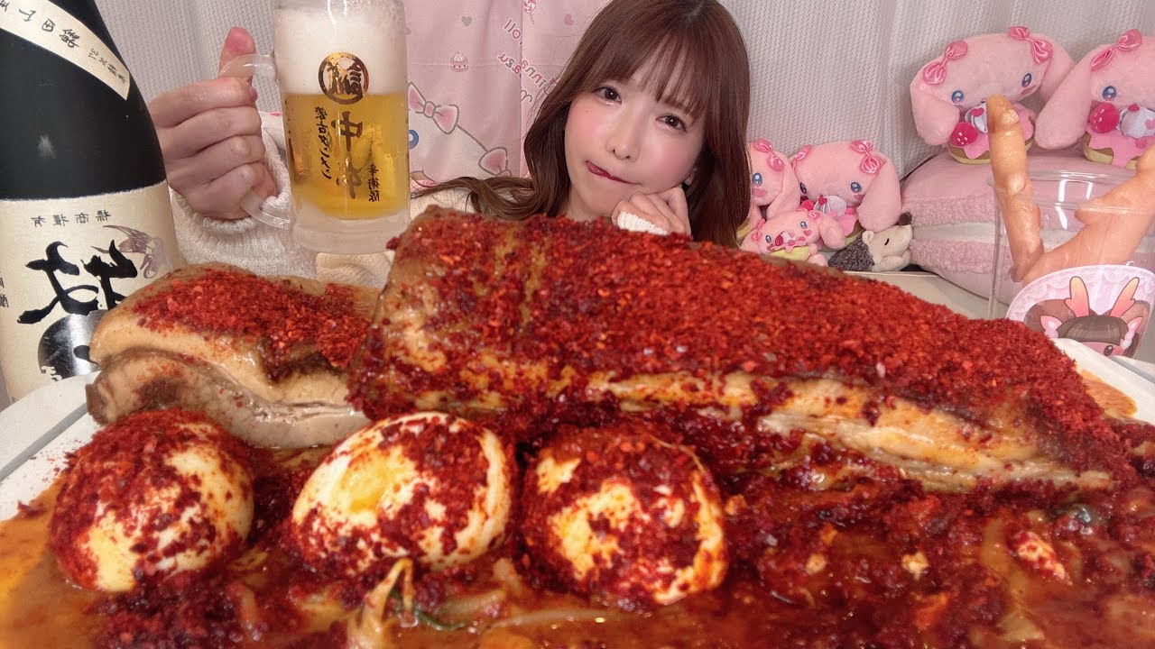 【大食い】チャーシュー蒙古タンメン中本【もえあず】