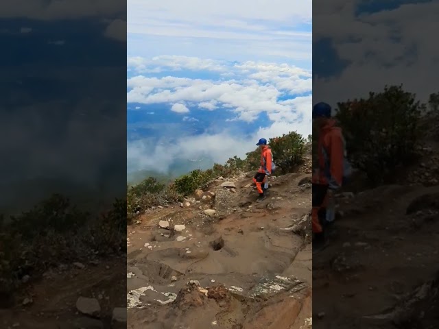Melihat Dari Atas Gunung Ciremai #gunungciremai #gunung #viral #pendaki #videos #viralvideo #shorts class=