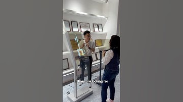 retail shops display payment kiosk transparent OLED #OLED #transparentoled #coffeekisok #coffee