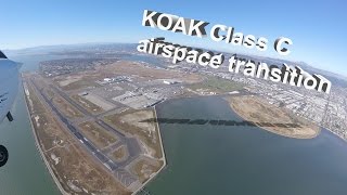 Concord (KCCR) to San Carlos (KSQL) with Oakland International Class C Transition...