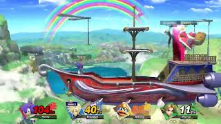 Super Smash Bros. Ultimate: Rainbow Cruise 4 player Netplay 60fps @avery7035