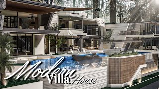 Bloxburg | EP2/3 Modern Mansion Villa (welcometobloxburg) Speed Build |TOCA blox