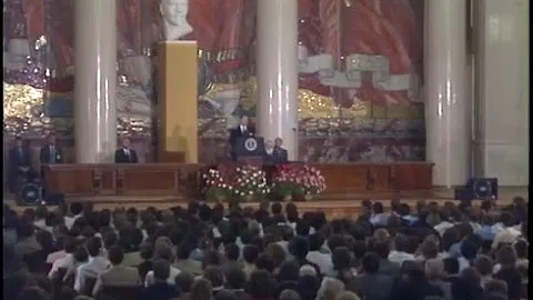 President Reagan's Address and Q & A Session at Moscow State University, USSR, May 31, 1988 - DayDayNews