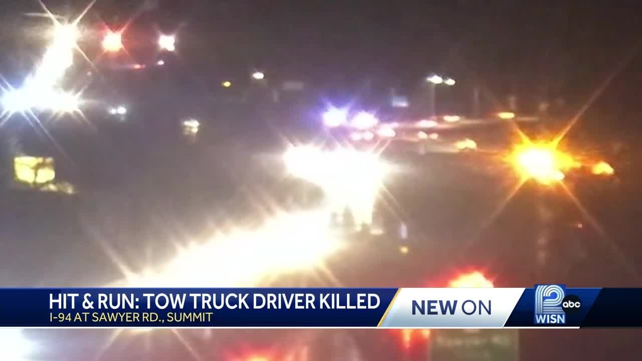 Tow truck driver killed in hit-and-run on I-94 - YouTube