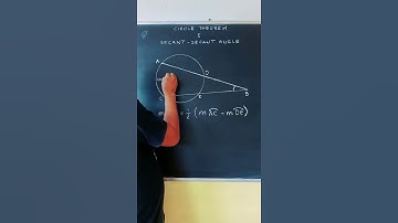 Circle Theorems - 5- Secant-Secant angle. #Shorts
