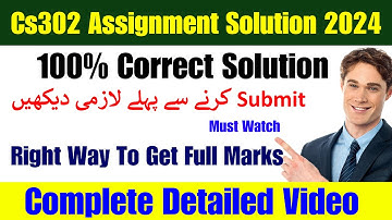 CS302 Assignment 2 Solution 2024 || Cs302 assignment 2 fall 2024 || Cs302 assignment 2 2024