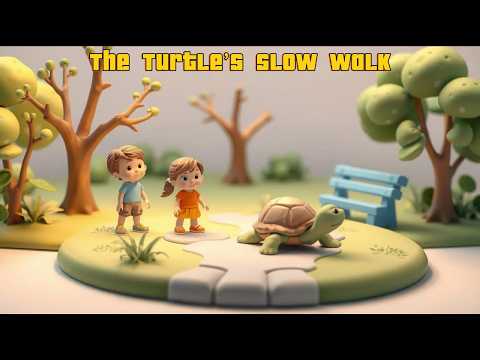 🐢✨🎶 The Turtle’s Slow Walk – Calm Animal Song | Smily Miley Chily 🌈😊