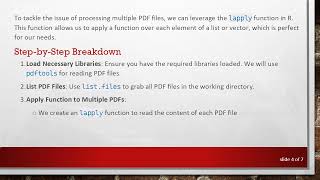 How to Loop Through Multiple PDF Files Using R Libraries