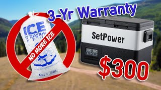 STOP BUYING ICE!! - SETPOWER PT35 12 Volt Dual Zone Fridge/Freezer Cooler