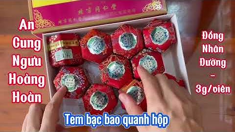 An Cung Ngưu Hoàng Hoàn Hộp 3g | Tiệm Thuốc Bắc Sài Gòn | 0399540601