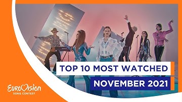 TOP 10: Most watched - November 2021 - Eurovision Song Contest