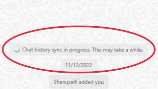 Pc Fix WhatsApp Chat history sync in progress, This may take a while Problem solve in Windows 7,8,10