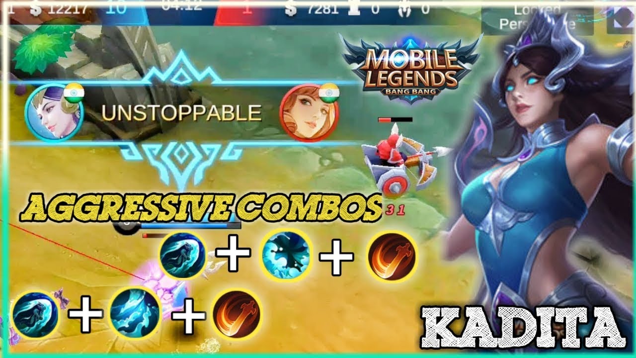 Kadita Aggrasive Combos Kadita High Dameged Build Mobile Legend
