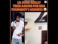 Lil Durk really asking Dj Akademiks for nba youngboy address #lildurk #neverbrokeagain #djakademiks