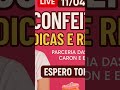 live no dia 11/04 as 20j e 30 conto com todos