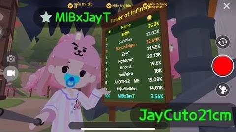 Hành Trình Top 100 Leo Top 1 Tháp Vô Cực Của JayT | PLAYTOGETHER