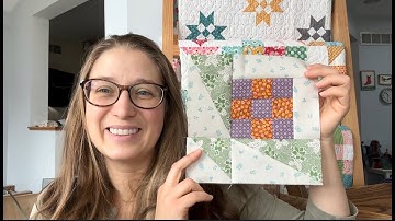 2023 Scrappy Sampler- Block 25- Nosegay quilt block, bouquet quilt block, flower quilt block