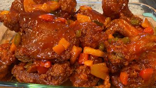 How to make Sweet and sour chicken Jamaican style recipe
