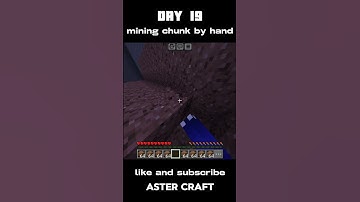 Day 19 of mining a whole chunk by hand in Minecraft #minecraft