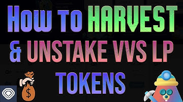 How to Un-stake/Cash Out - VVS LP TOKEN (FULL TUTORIAL - WALKTHRU)