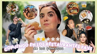 comí el los restaurantes favoritos de los famosos...Y ESTO PASÓ...