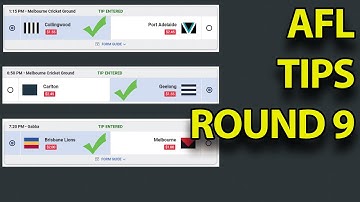 AFL Tipping - Round 9 2023