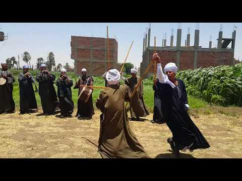 الحاج حسن احمد الشبلاوي والاستاذ محمد سالم لعب العصاية تحطيب الشيخ شبل Tahtib